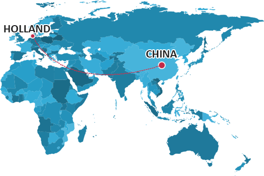 China To Netherlands